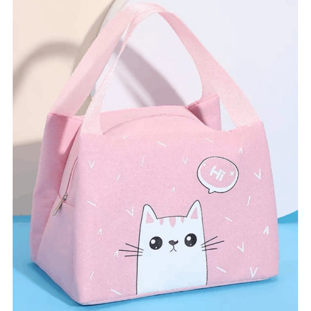 Bolsa lancheira Térmica rosa Cat